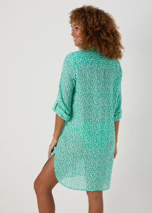 Turquoise Printed Shirt - Extra small Image 2