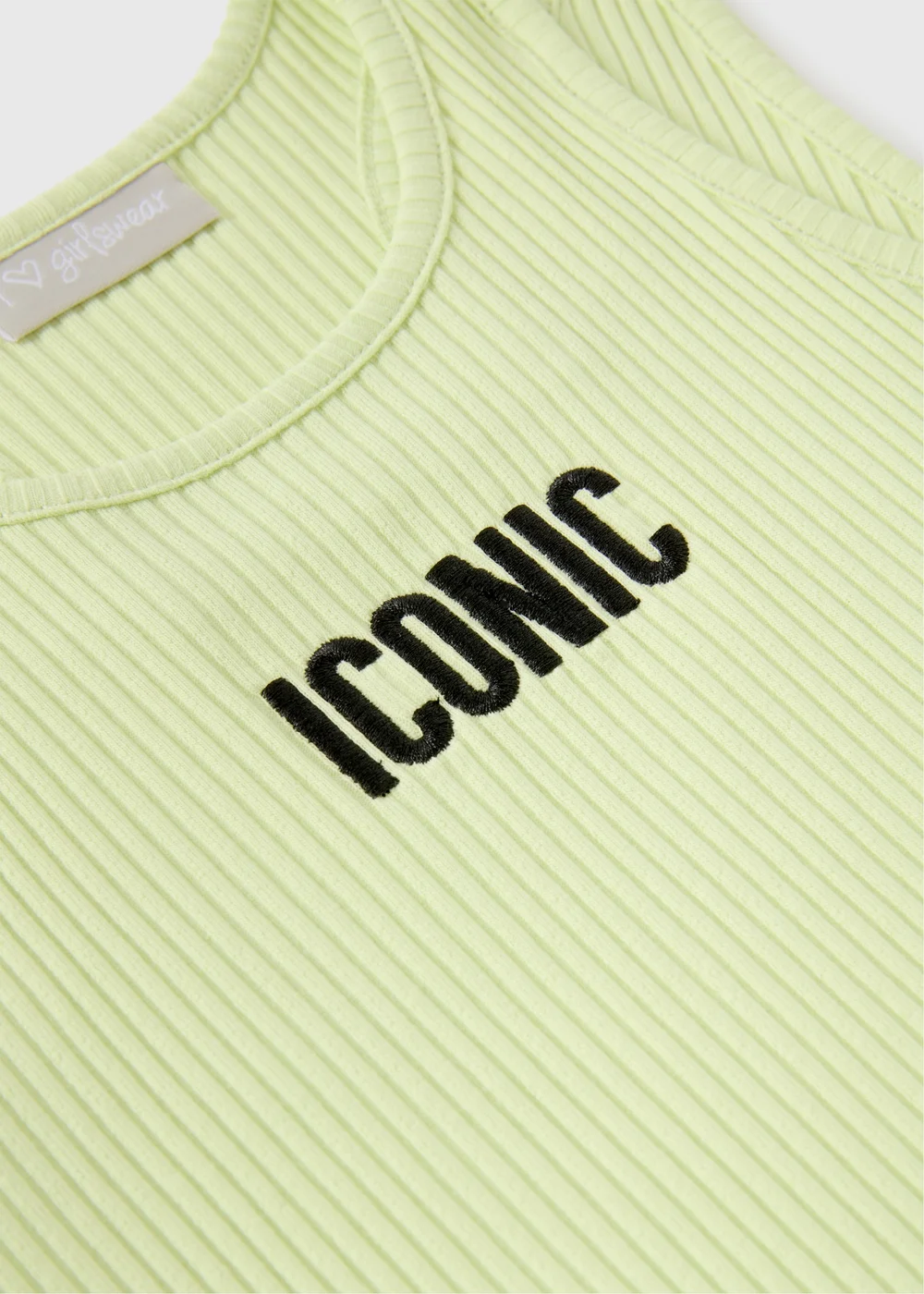 Girls Lime Iconic Vest (7-15yrs) - 10 Yrs Image 2
