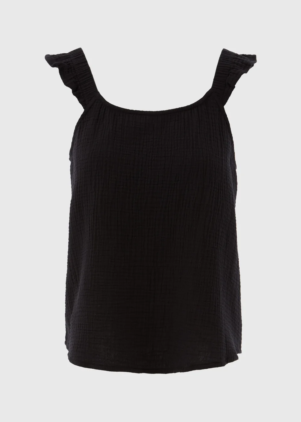 Black Double Cloth Cami Top - 8 Image 5