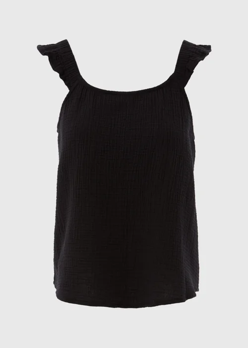 Black Double Cloth Cami Top - 8 Image 5