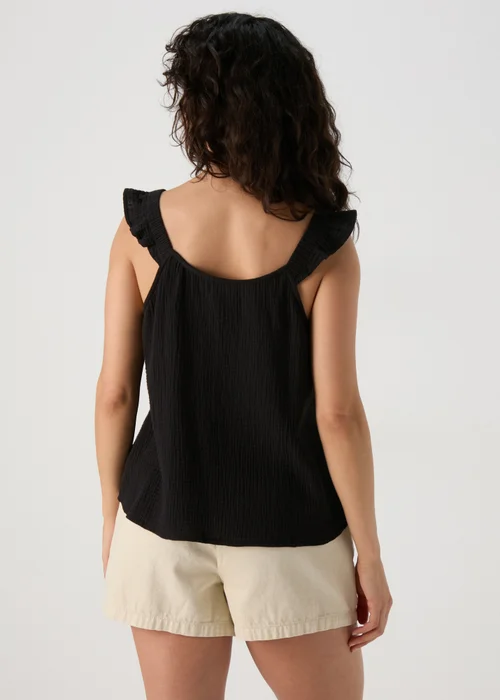 Black Double Cloth Cami Top - 8 Image 2
