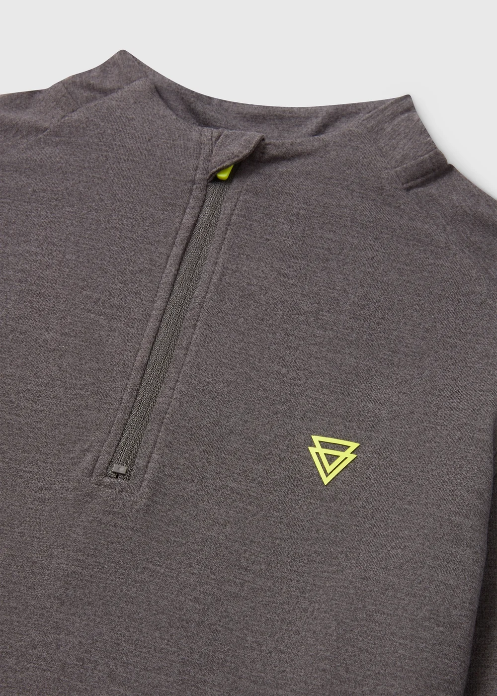 Boys Grey Half Zip Sports Top (7-13yrs) - 7 Yrs Image 2