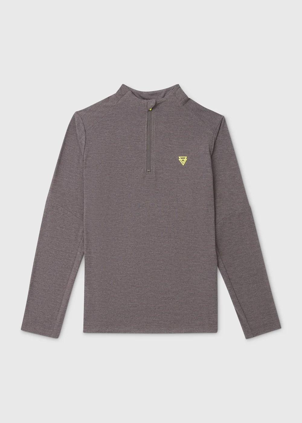 Boys Grey Half Zip Sports Top (7-13yrs) - 7 Yrs Image 1
