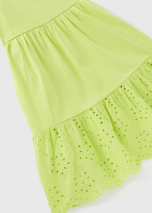 Girls Green Strappy Jersey Dress (7-13yrs) - 7 Yrs Image 2
