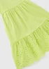 Girls Green Strappy Jersey Dress (7-13yrs) - 7 Yrs Image 2