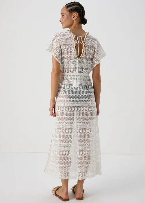 Cream Crochet Kaftan - XS Image 2