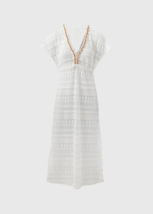 Cream Crochet Kaftan - XS Image 4