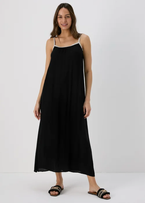 Black Gold Trim Dress - XS Image 1
