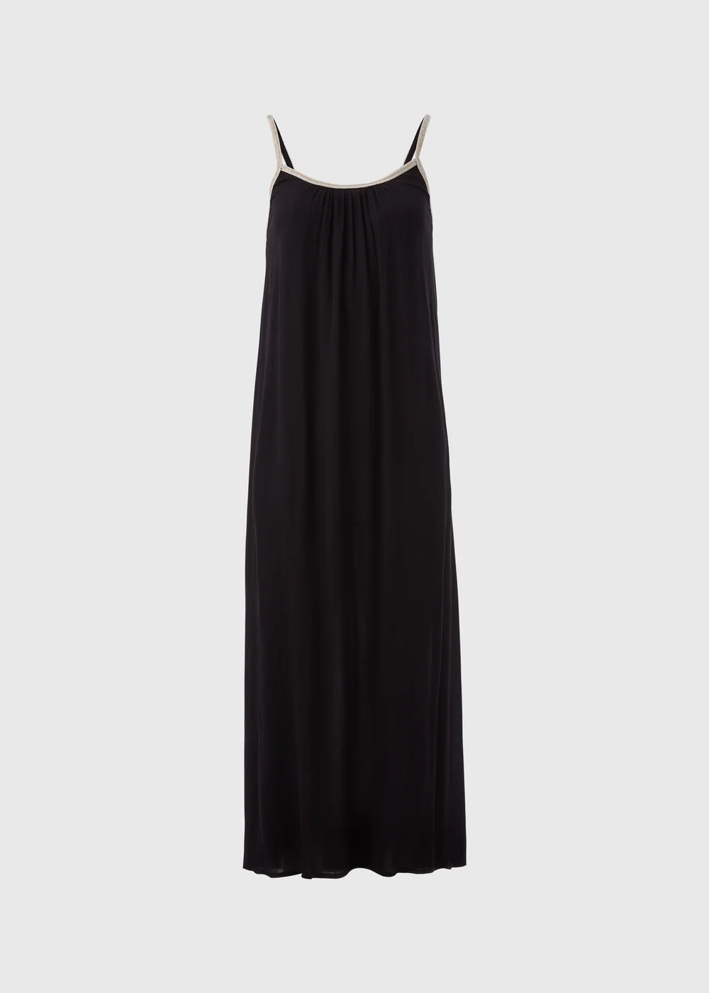 Black Gold Trim Dress - XS Image 5