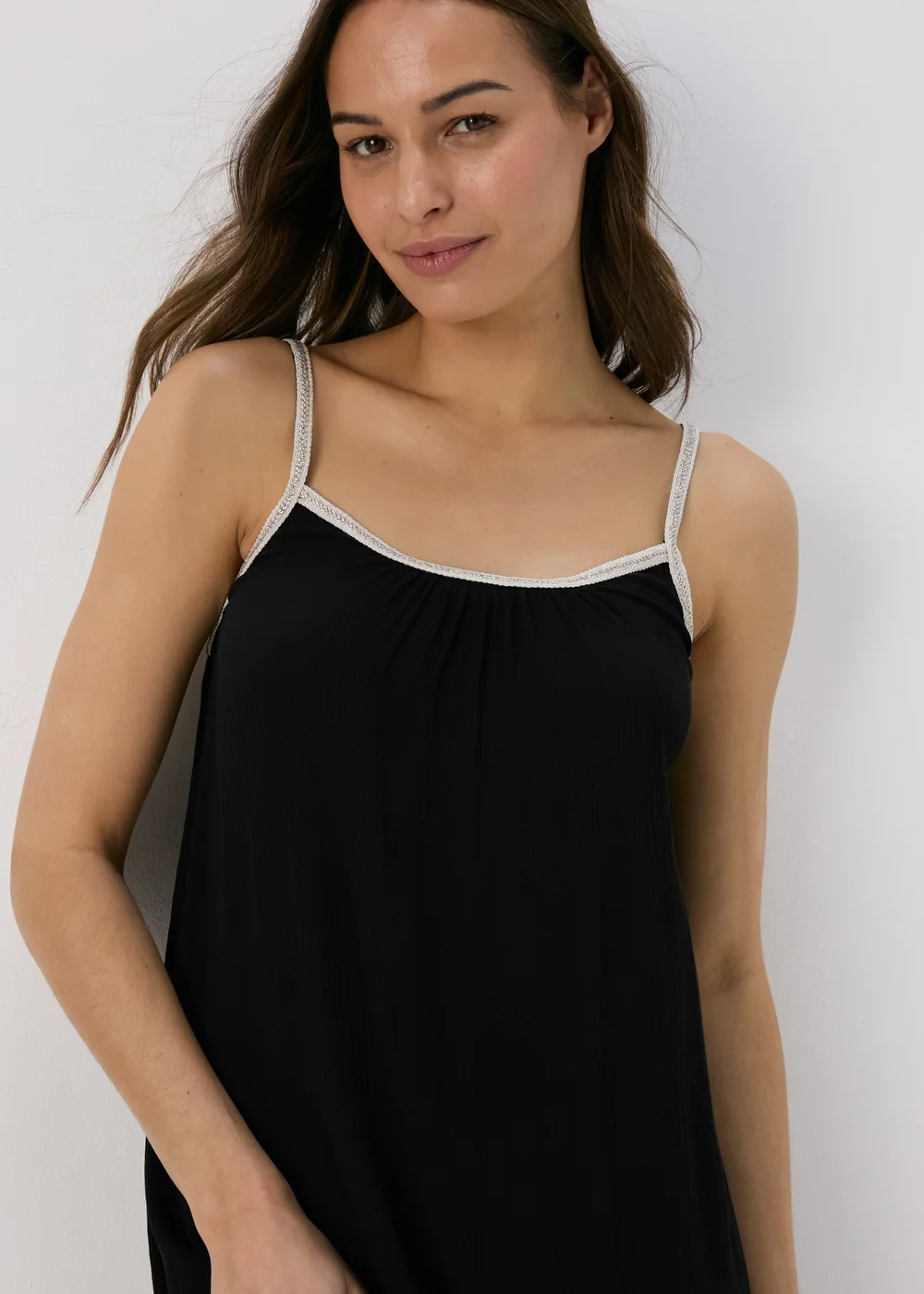 Black Gold Trim Dress - XS Image 3