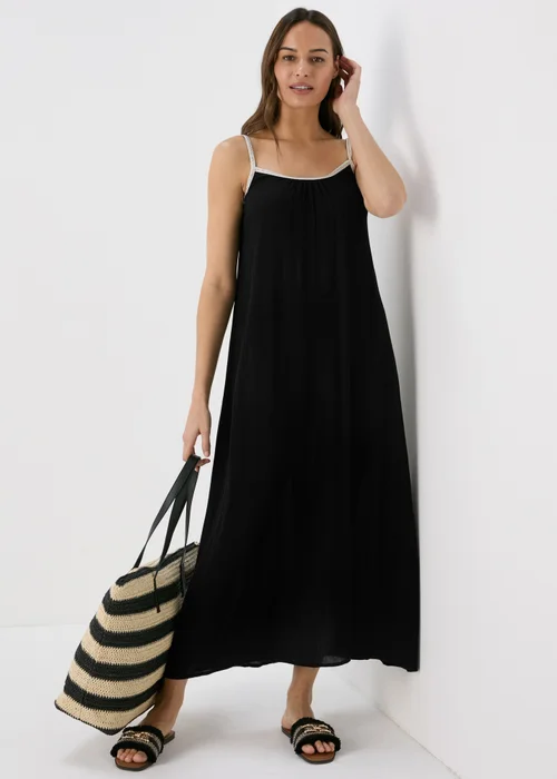 Black Gold Trim Dress - XS Image 4