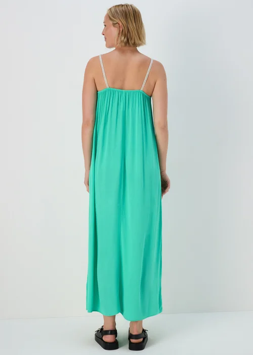 Turquoise Gold Trim Beach Dress - XS Image 2