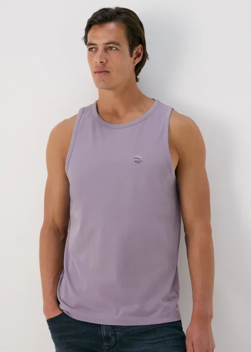 Lilac Jersey Ringer Vest - S Image 2