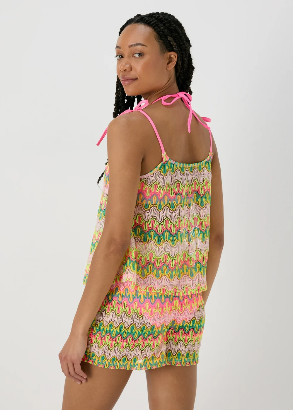 Multicolour Crochet Co Ord Beach Top - 8 Image 2