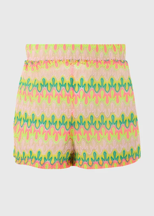 Multicolour Crochet Co Ord Shorts - 8 Image 4