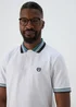 White Tipped Polo Shirt - S Image 3