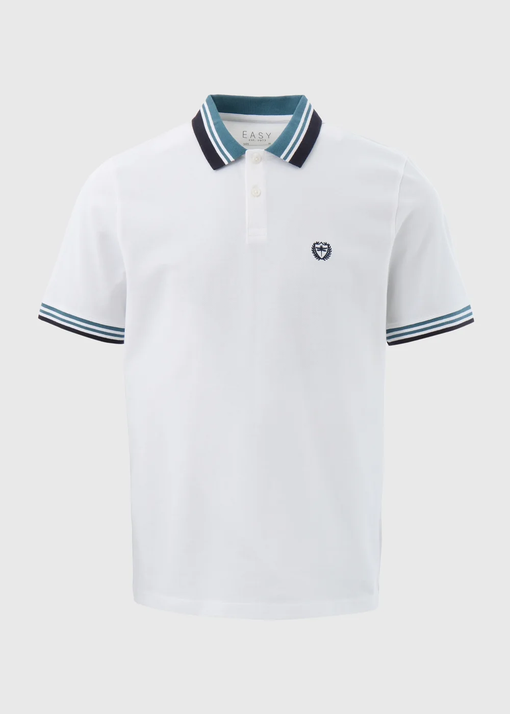 White Tipped Polo Shirt - S Image 5