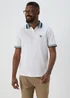 White Tipped Polo Shirt - S Image 1