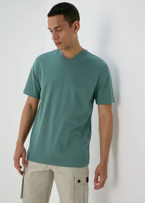 Pine V Neck T-Shirt - S Image 1