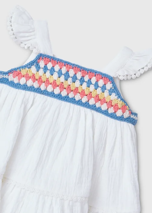 Baby White Crochet Swing Dress (Newborn-23mths) - 0-3 months Image 2
