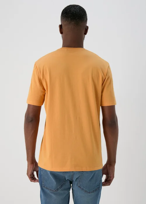 Orange V Neck T-Shirt - S Image 2