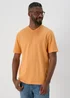 Orange V Neck T-Shirt - S Image 1