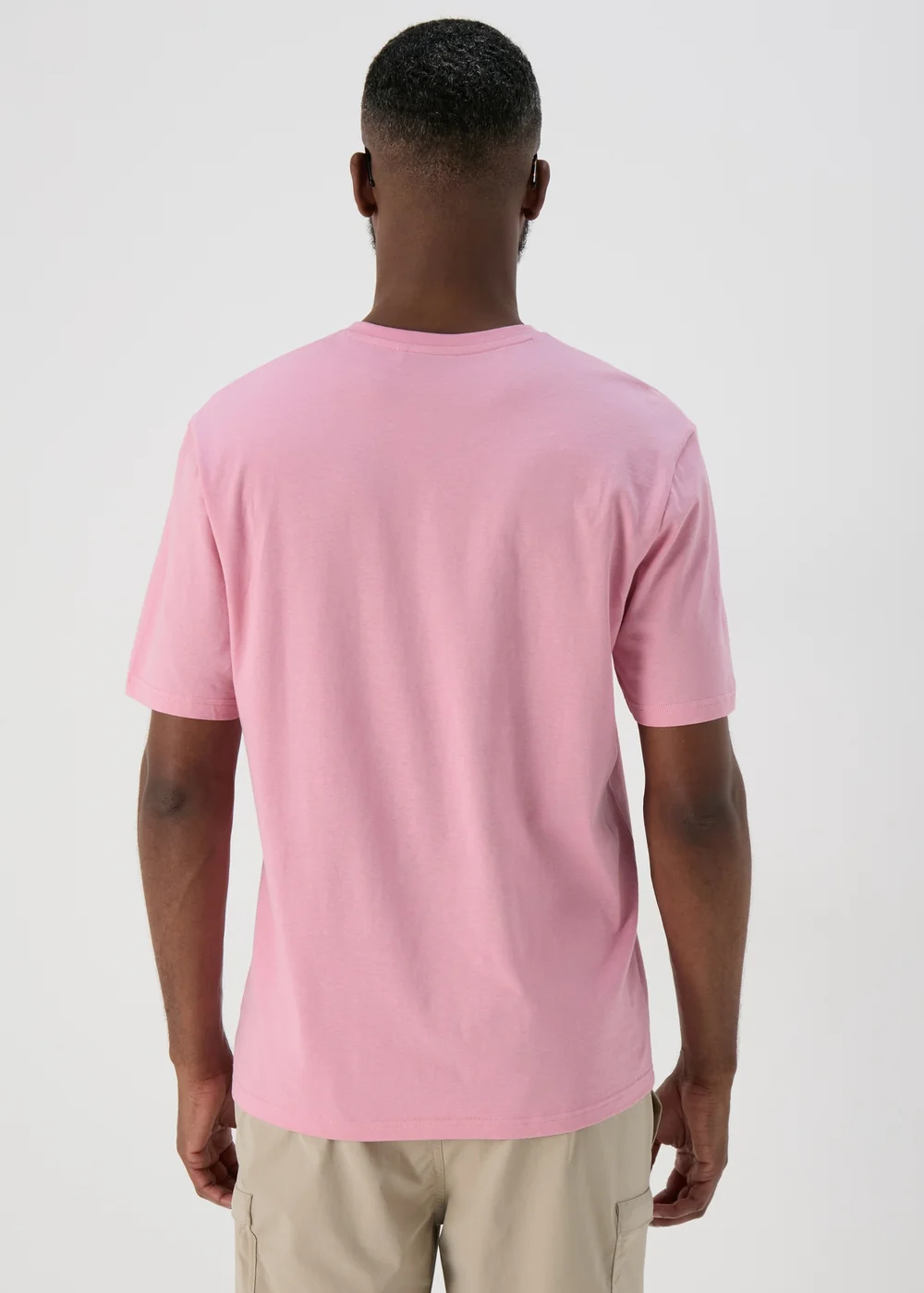 Pale Pink V Neck T-Shirt - S Image 2