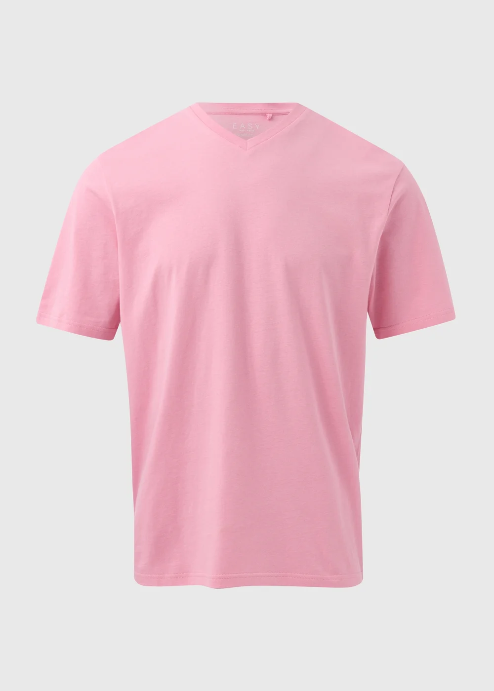 Pale Pink V Neck T-Shirt - S Image 5