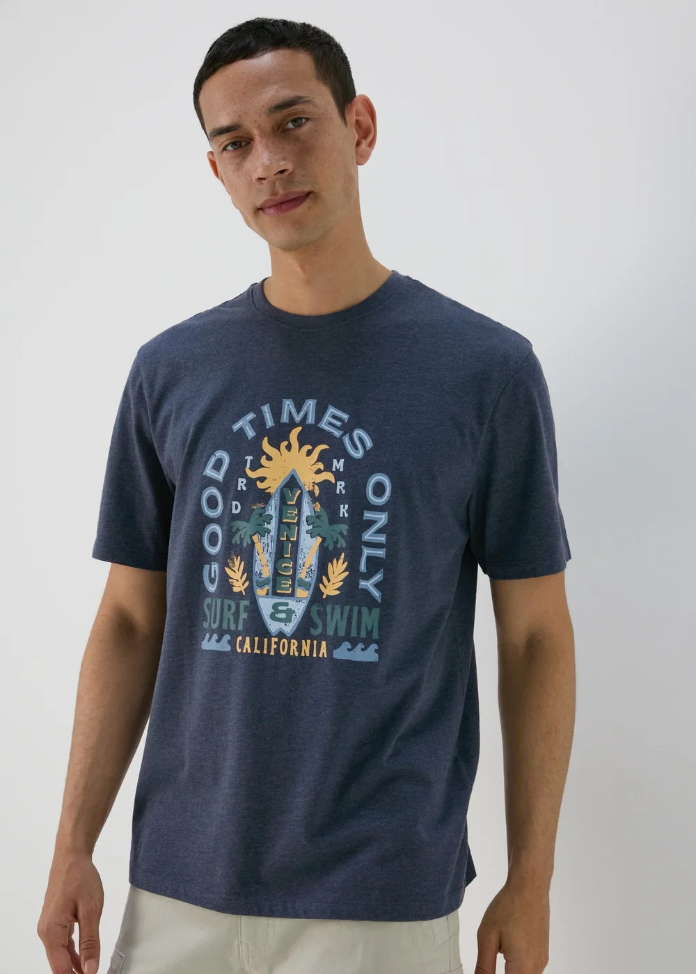 Navy Good Times Only T-Shirt - S Image 3