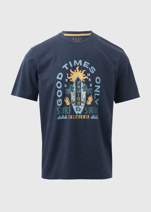 Navy Good Times Only T-Shirt - S Image 5