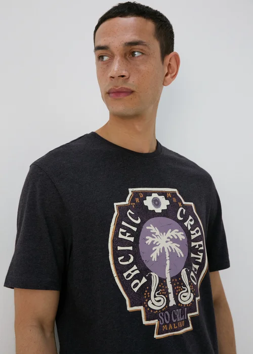 Charcoal Palm Pacific Crafted T-Shirt - S Image 3