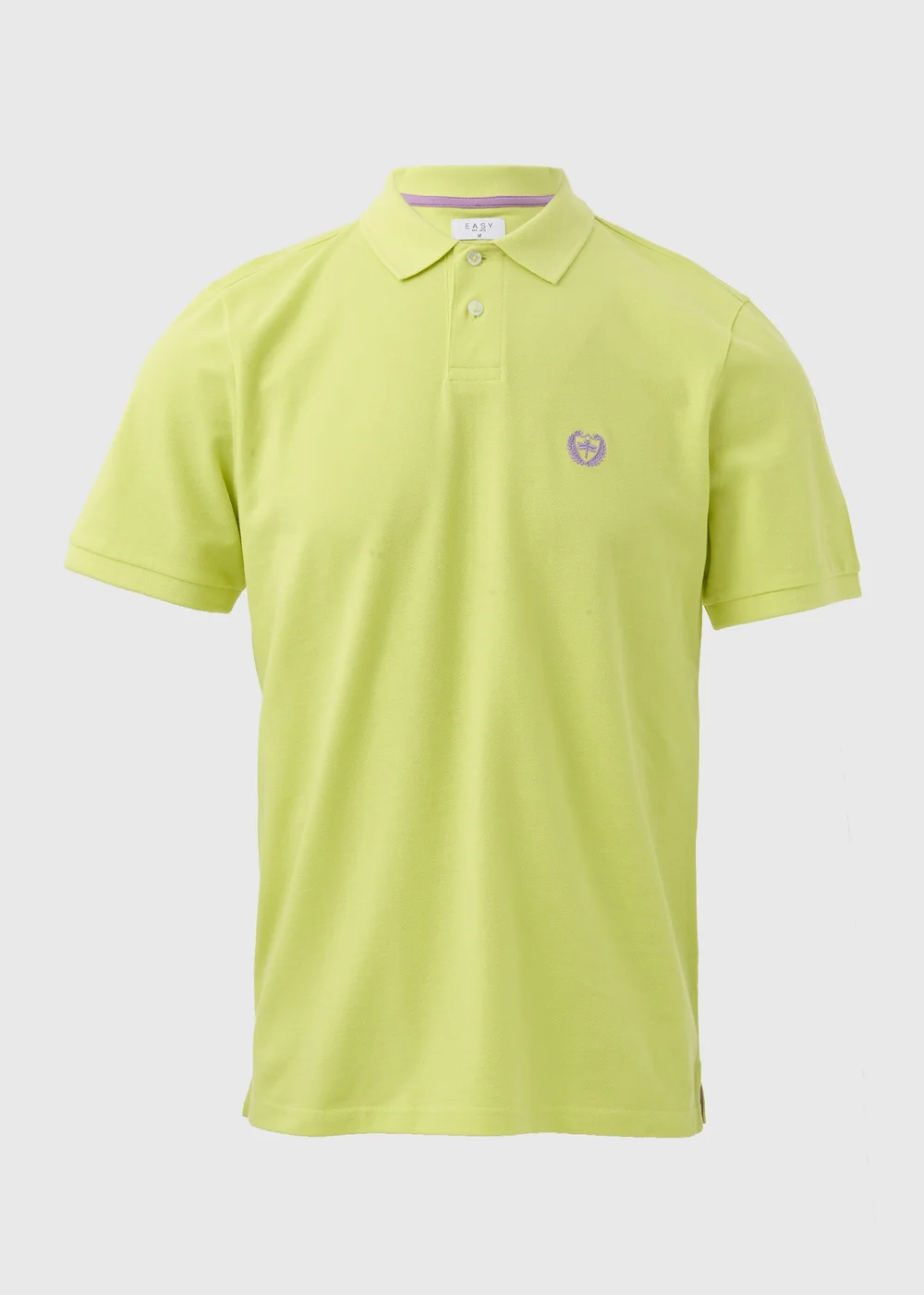 Lime Green Solid Polo Shirt - S Image 5