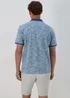 Lincoln Blue Space Dye Polo Shirt - S Image 2