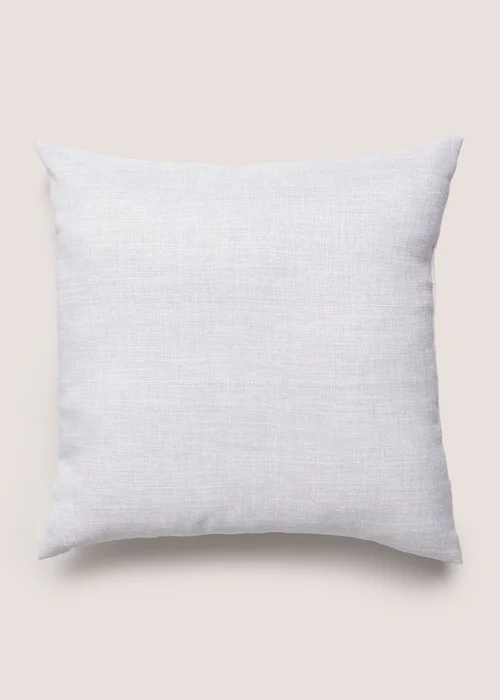 Grey Linen-Look Cushion Image 1