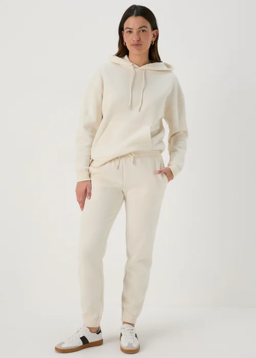 Cream Tapered Joggers - S Image 1