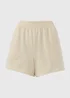 Cream Basic Shorts - S Image 5