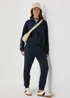 Navy Tapered Joggers - Small Image 4