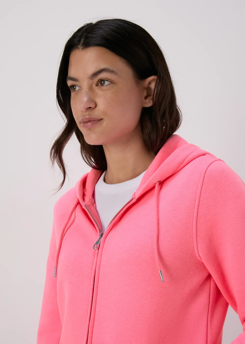 Pink Zip Hoodie - Small Image 3