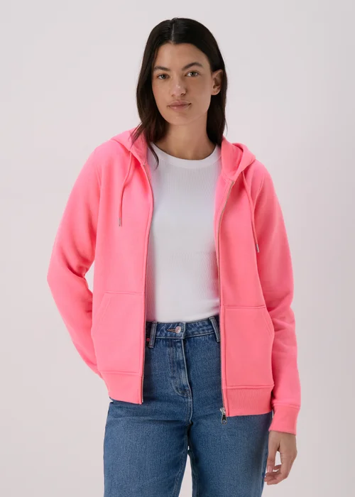 Pink Zip Hoodie - Small Image 1