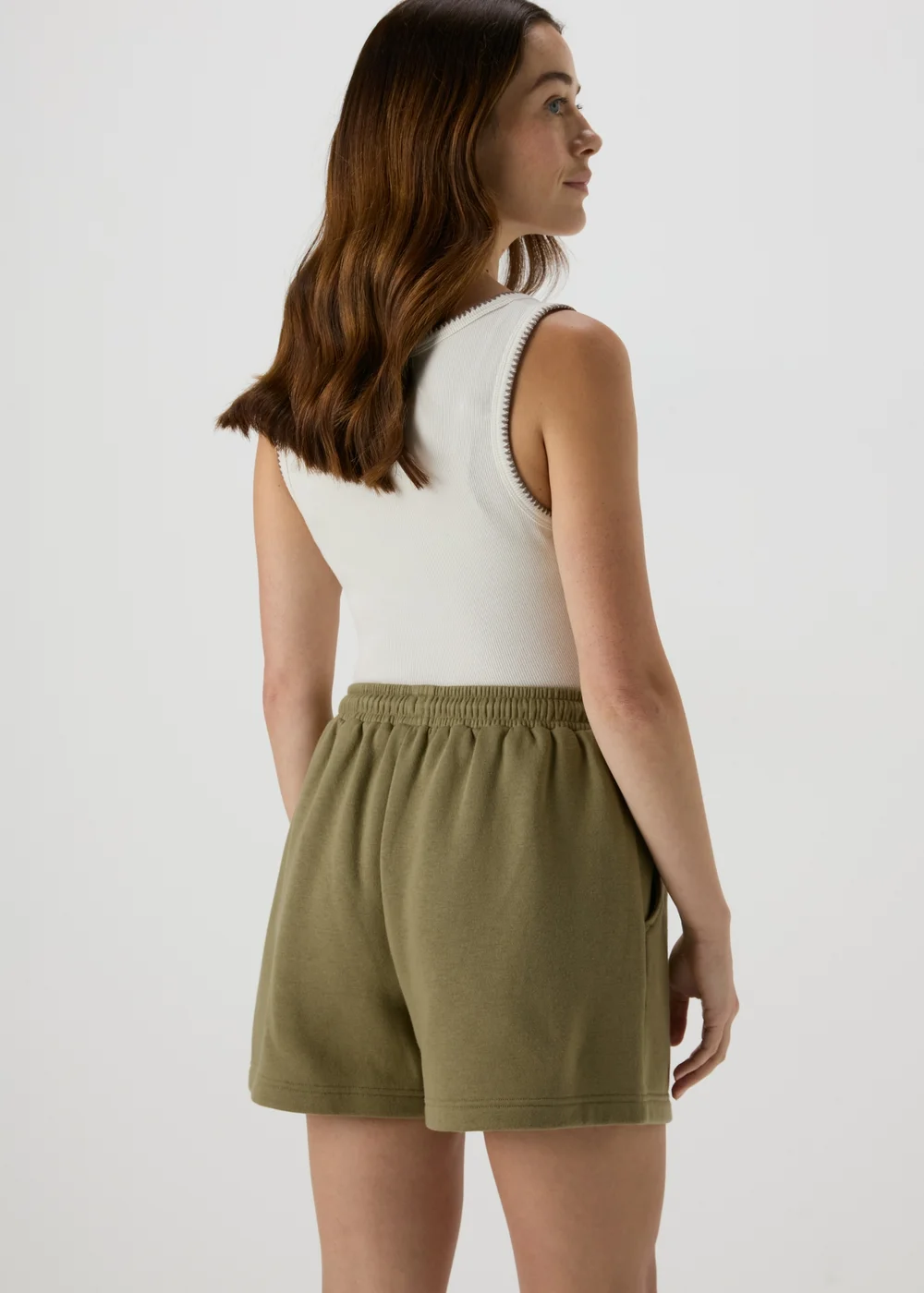 Khaki Malibu Collegiate Shorts - S Image 2