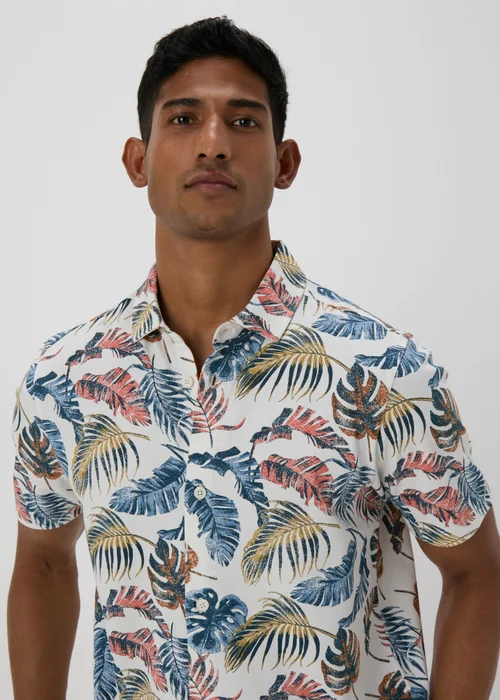 Multicolour Leaf Print Shirt - S Image 1