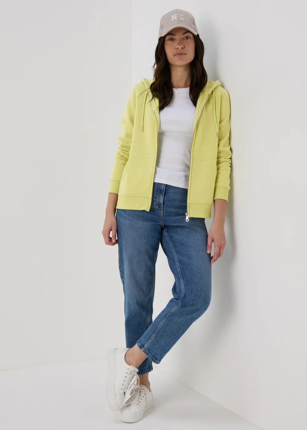 Lime Zip Hoody - Small Image 4