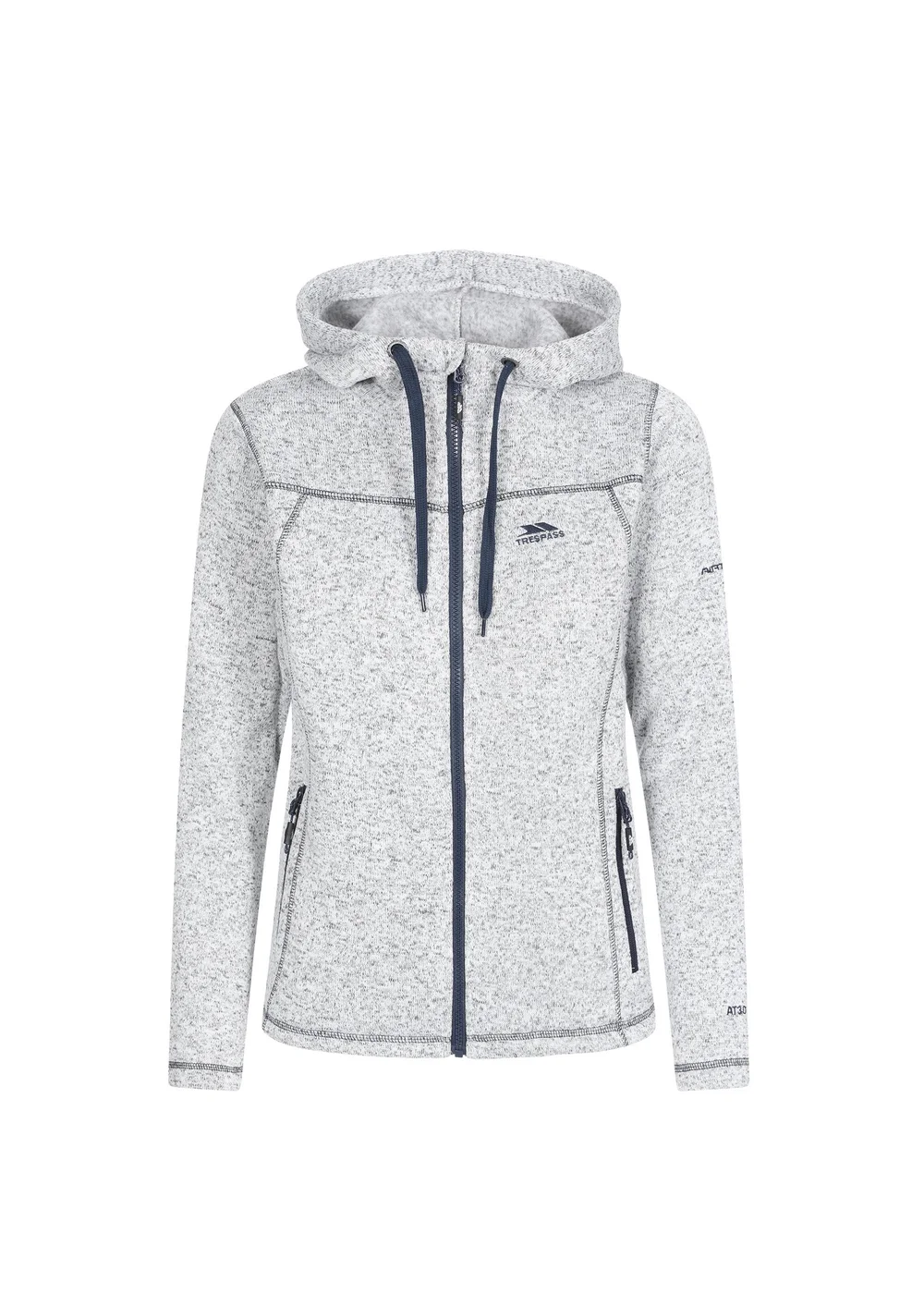 Trespass Odelia Grey Fleece Jacket - S Image 1