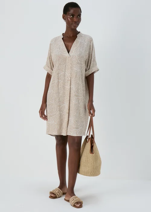 Et Vous White Geo Print Tunic Dress - 8 Image 4