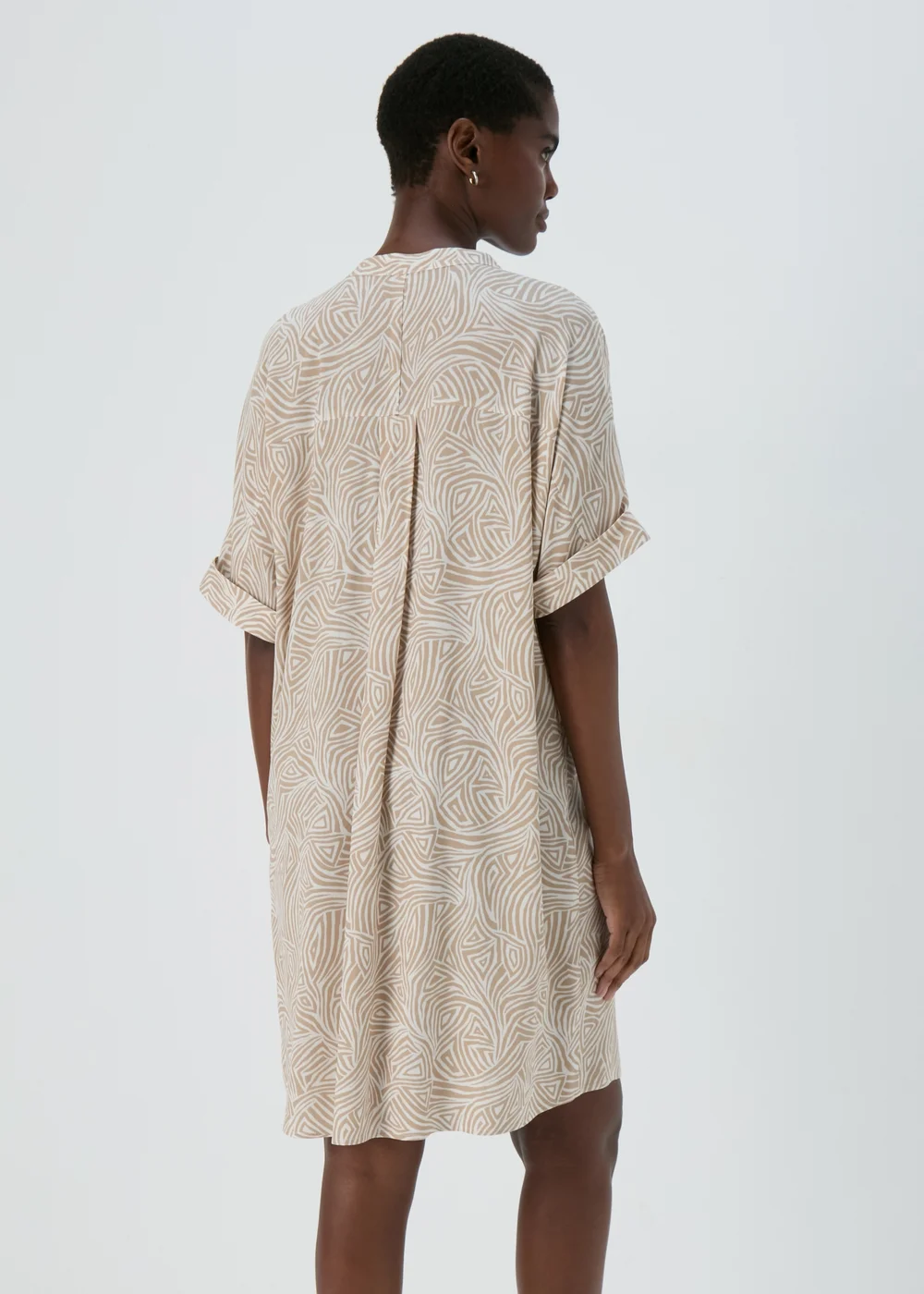 Et Vous White Geo Print Tunic Dress - 8 Image 2