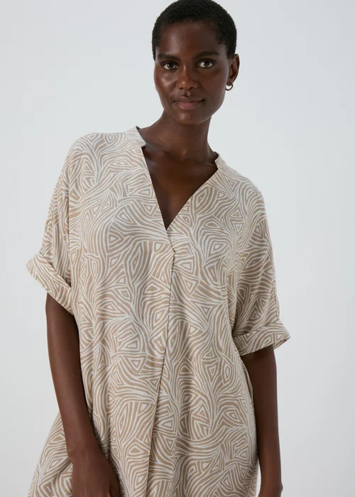 Et Vous White Geo Print Tunic Dress - 8 Image 3