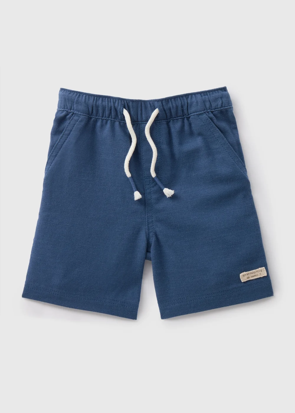 Boys Navy Textured Woven Shorts (1-7yrs) - 1 half year to 2 Image 1