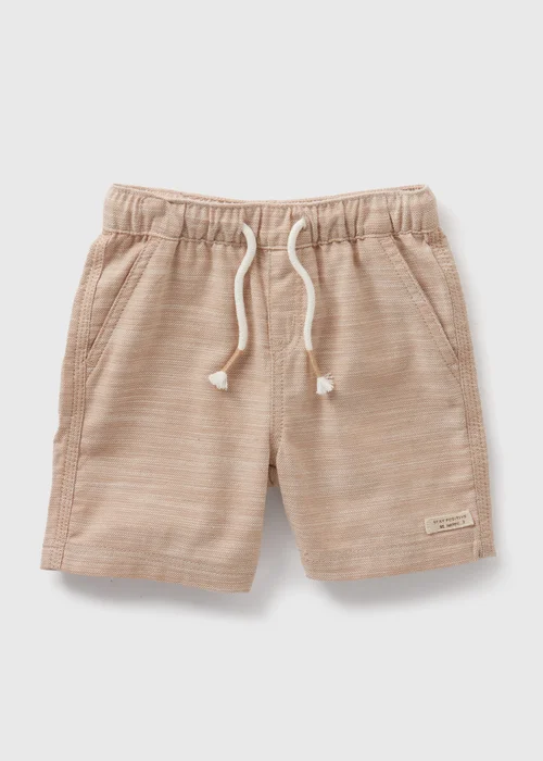 Boys Stone Woven Texture Shorts (1-7yrs) - 1 to 1 half years Image 1