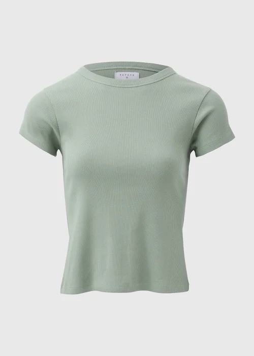 Green Ribbed T Shirt - 8 Image 5