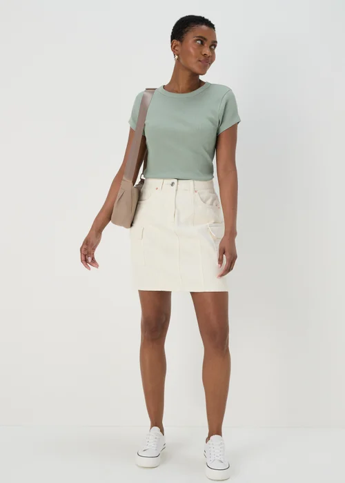 Green Ribbed T Shirt - 8 Image 4